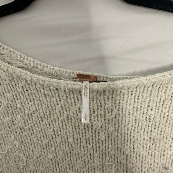 Free People Midnight Beach Rib Sweater In Evening Ivory Combo Small - Picture 3 of 6